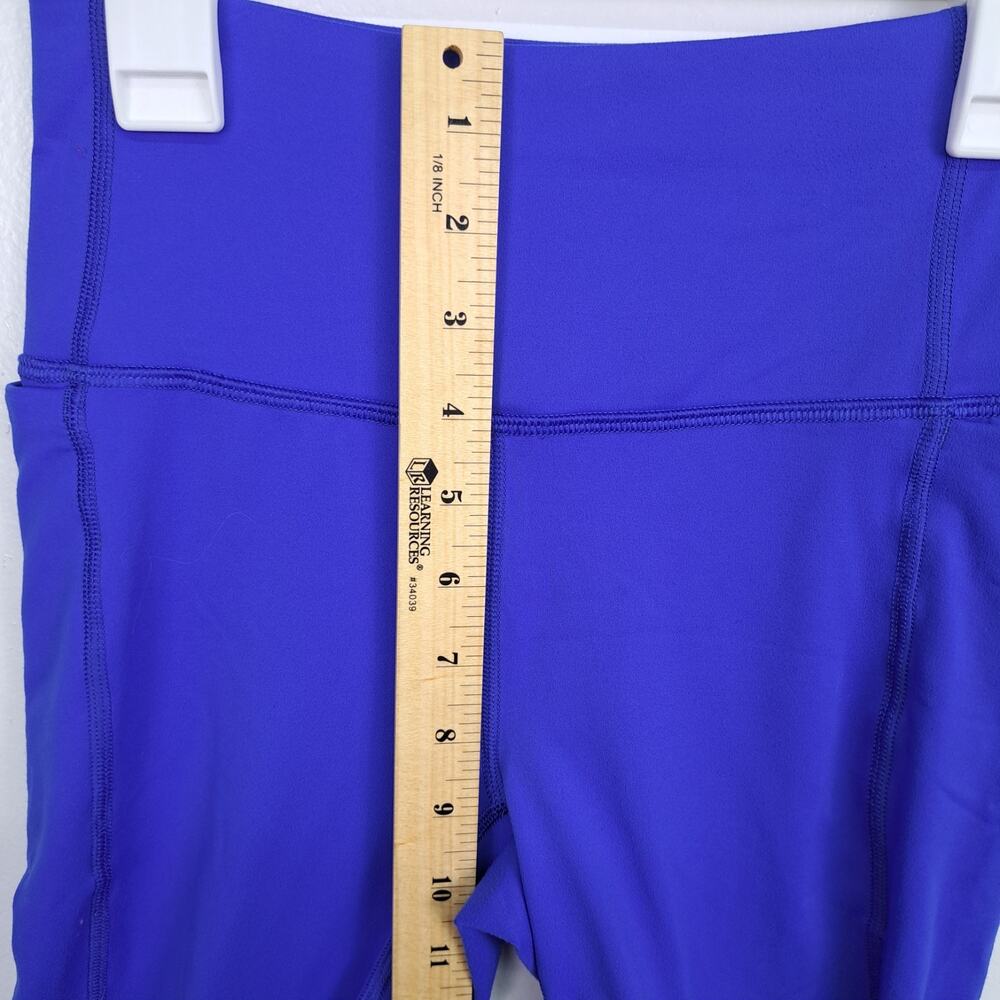 Under Armour Leggings XS Blue‎ Fitted Workout Pants Pockets Ankle Slit - Picture 13 of 14